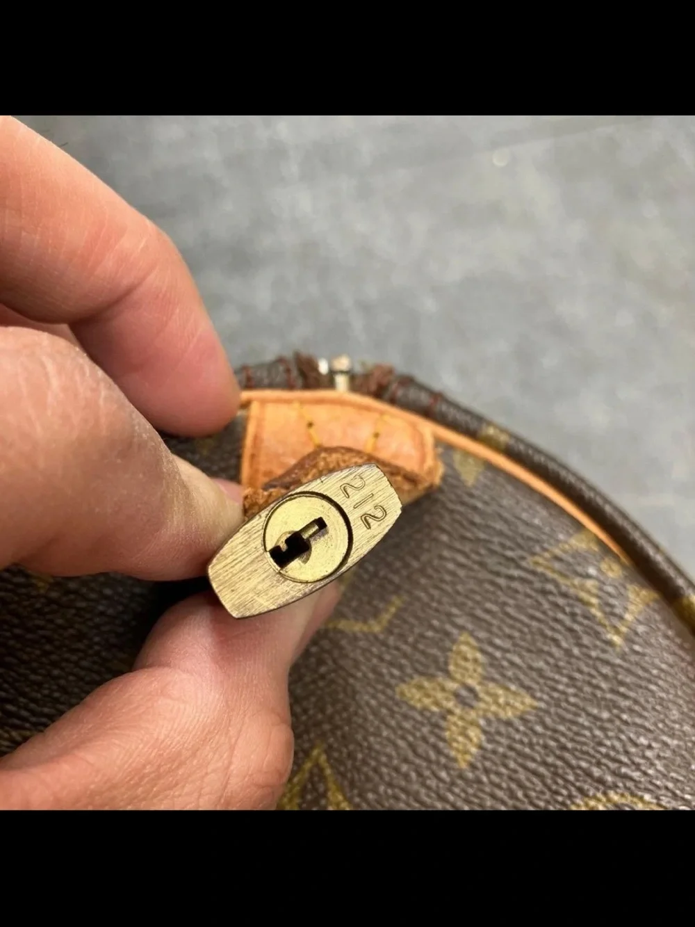 Louis Vuitton Brown Monogram Canvas Satchel with Vachetta Trim